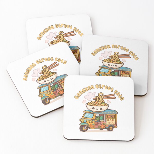Item preview, Bangkok Pad Thai Street Food Truck – Kawaii Tuk-Tuk Delight designed and sold by Globalcitytees.
