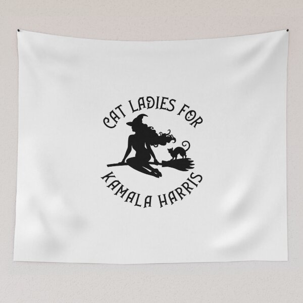 Item preview, Cat Ladies for Kamala Harris Wiccan Pagan Cheeky Witch® designed and sold by cheekywitch.