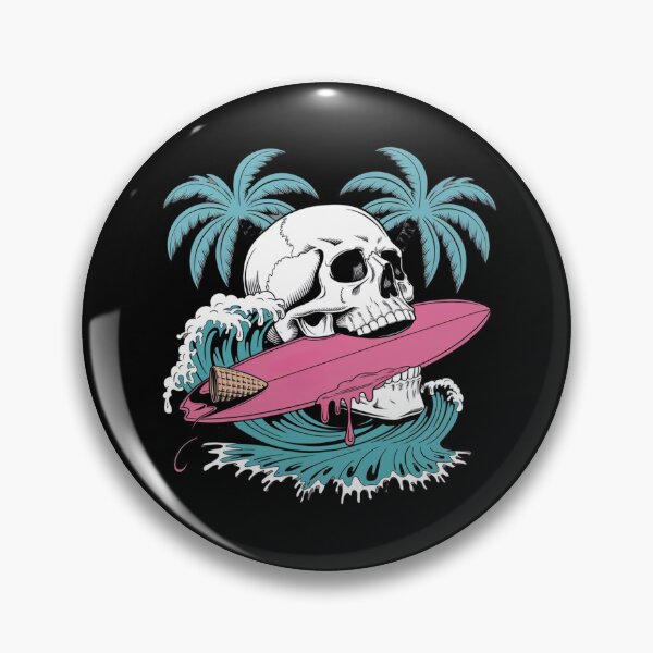 Item preview, Skull Surf Ice Wave designed and sold by PhilllandArt.