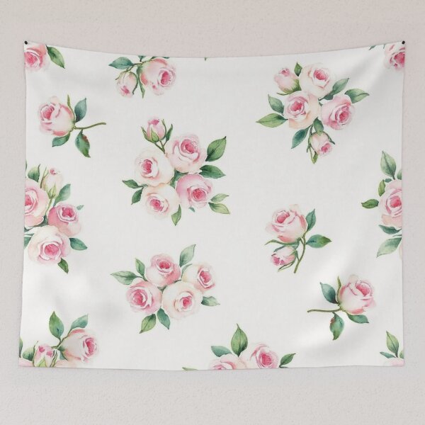 Item preview, Floral Pastel Pink Roses Elegance in Bloom for Home Decor, Bags and apparel designed and sold by PeacefulD-signs.