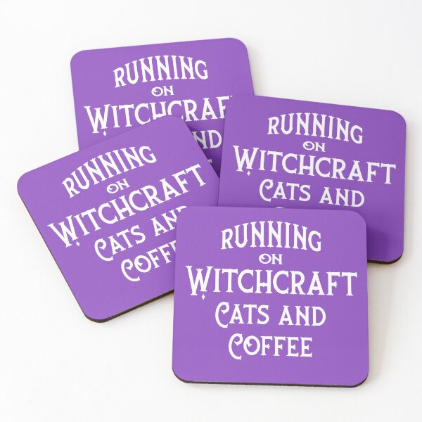 Item preview, Running on Witchcraft, Cats and Coffee Cheeky Witch® designed and sold by cheekywitch.