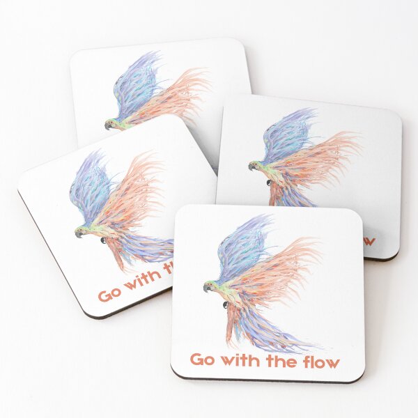 Item preview, Go With the Flow – Colorful Bird Watercolor Inspiration designed and sold by By-soso.