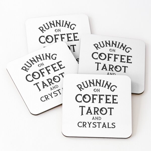 Item preview, Running on Coffee, Tarot and Crystals Cheeky Witch® designed and sold by cheekywitch.
