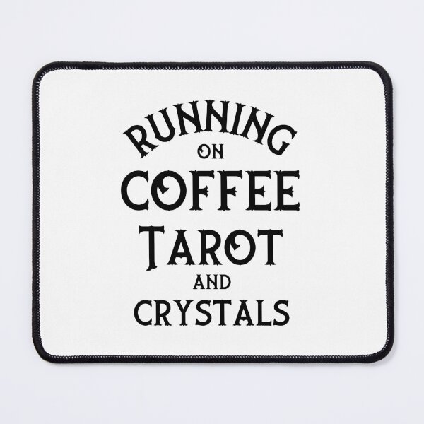 Item preview, Running on Coffee, Tarot and Crystals Cheeky Witch® designed and sold by cheekywitch.