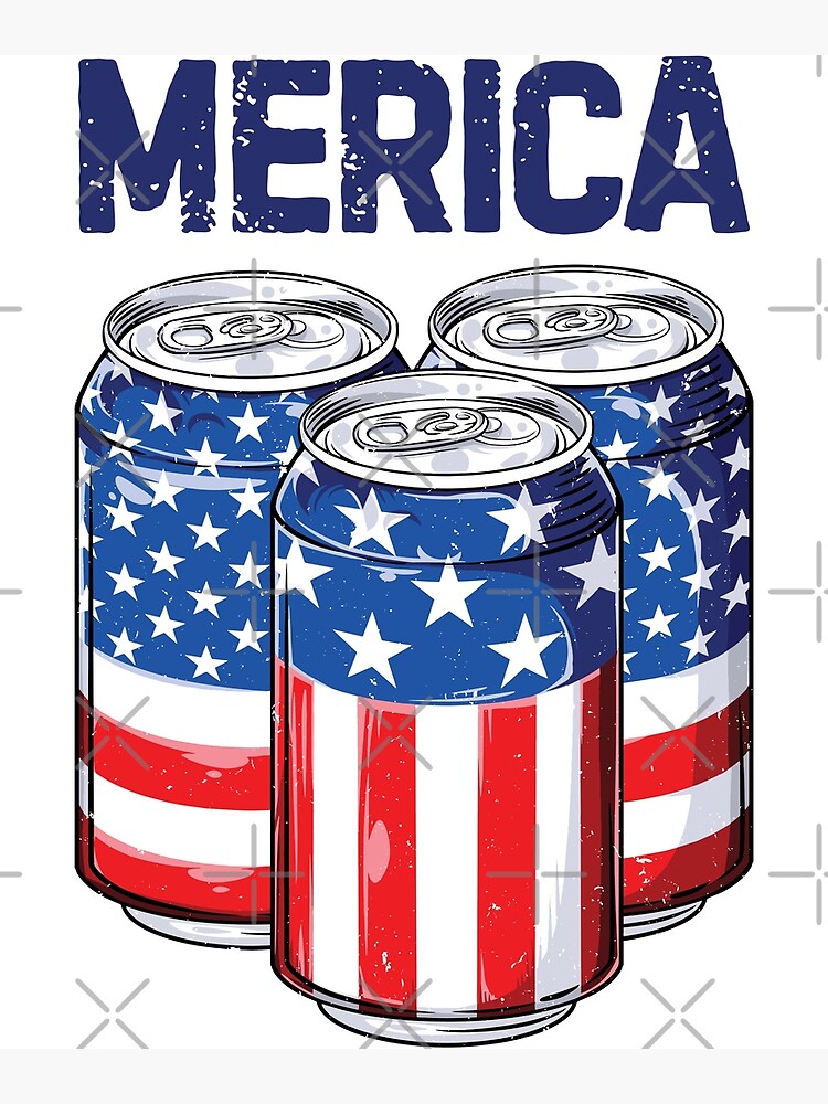 "Beer American Flag T shirt 4th of July Men Women Merica USA Gifts