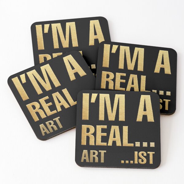 Item preview, I'm Real... Art ...ist (Gold Embroidery for Artist) designed and sold by CreArtorium.