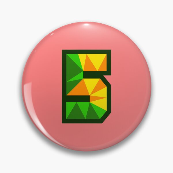 Item preview, My Type “5” Number in Citrus Theme designed and sold by Artwork by Daniel Adams.