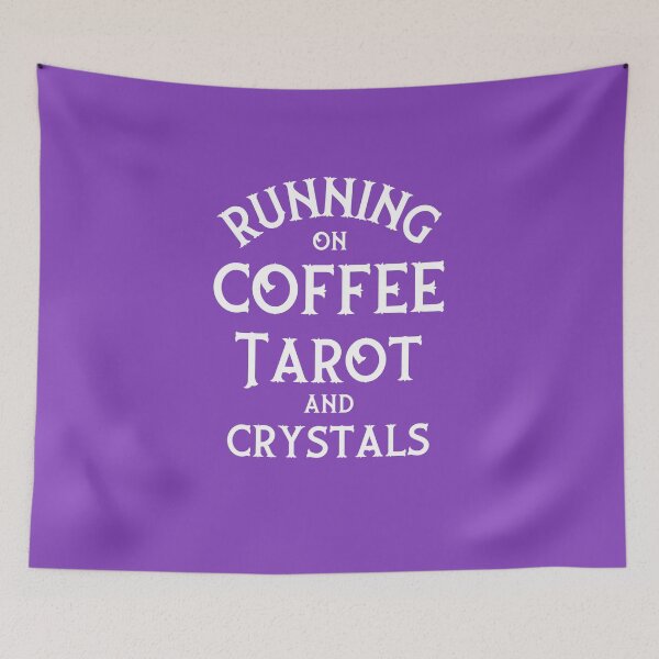 Item preview, Running on Coffee, Tarot and Crystals Cheeky Witch® designed and sold by cheekywitch.