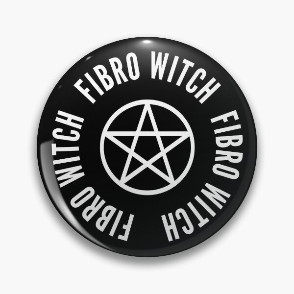 Item preview, Fibro Witch with Pentacle Fibromyalgia Awareness Cheeky Witch® designed and sold by cheekywitch.