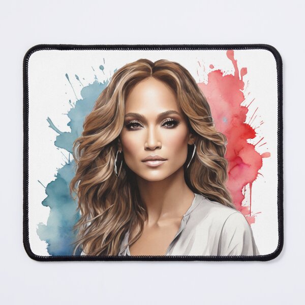 Item preview, Jennifer Lopez Watercolor Portrait | JLo Celebrity Fan Art Gift designed and sold by TakeOnline247.