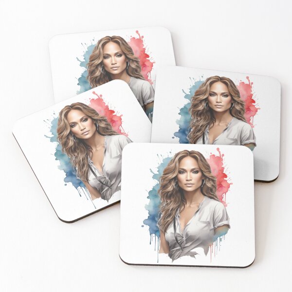 Item preview, Jennifer Lopez Watercolor Portrait | JLo Celebrity Fan Art Gift designed and sold by TakeOnline247.