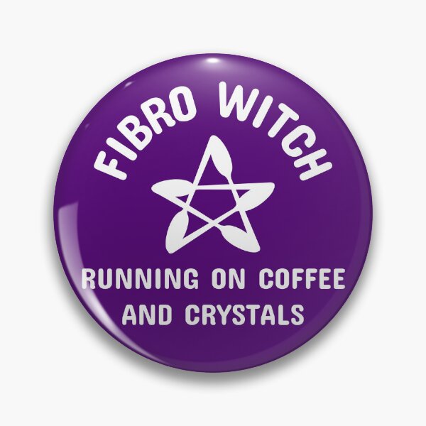 Item preview, Fibro Witch Running on Coffee and Crystals Cheeky Witch® designed and sold by cheekywitch.