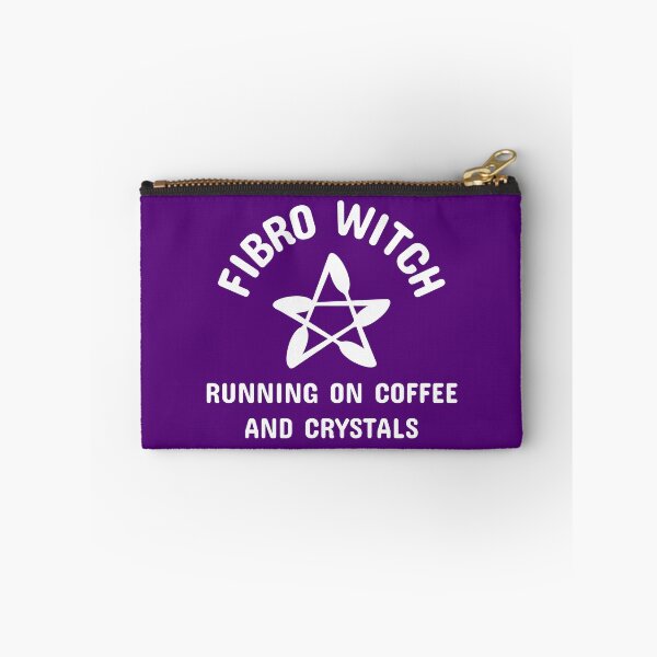 Item preview, Fibro Witch Running on Coffee and Crystals Cheeky Witch® designed and sold by cheekywitch.