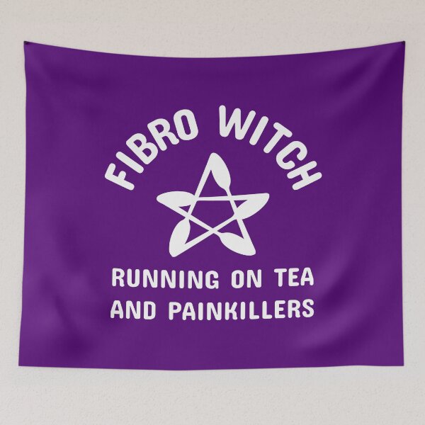 Item preview, Fibro Witch Running on Tea and Painkillers Cheeky Witch® designed and sold by cheekywitch.