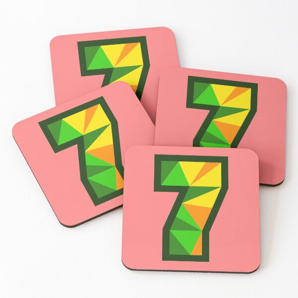 Item preview, My Type “7” Number in Citrus Theme designed and sold by Artwork by Daniel Adams.