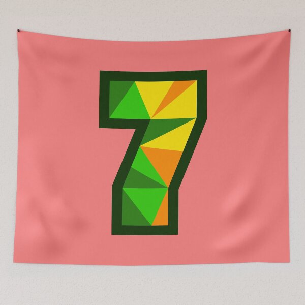 Item preview, My Type “7” Number in Citrus Theme designed and sold by Artwork by Daniel Adams.