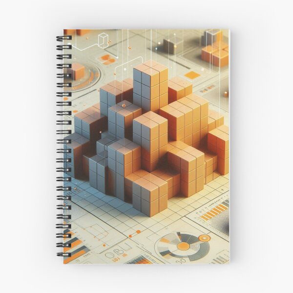 Item preview, 3D Rendered Cubes Over Flat Illustration – Modern Geometric Digital Art designed and sold by ashokreddy343.