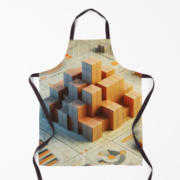 Item preview, 3D Rendered Cubes Over Flat Illustration – Modern Geometric Digital Art designed and sold by ashokreddy343.