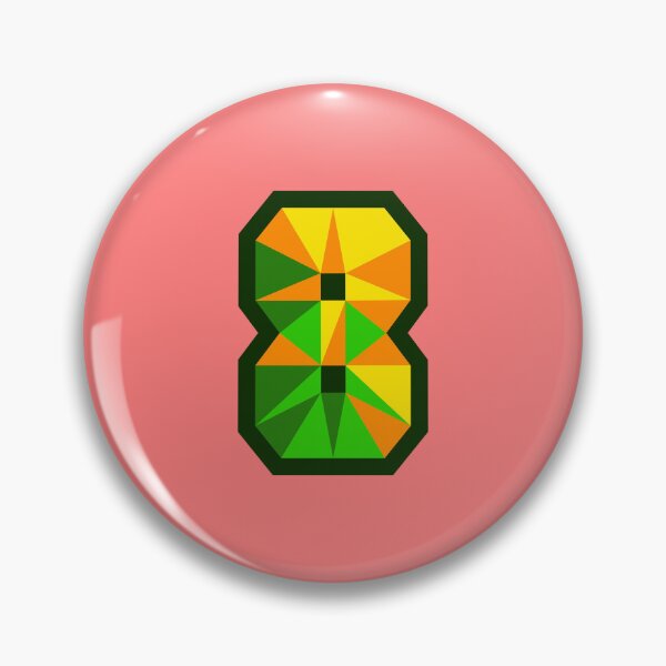 Item preview, My Type “8” Number in Citrus Theme designed and sold by Artwork by Daniel Adams.