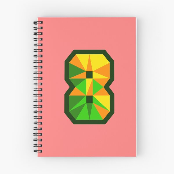 Item preview, My Type “8” Number in Citrus Theme designed and sold by Artwork by Daniel Adams.