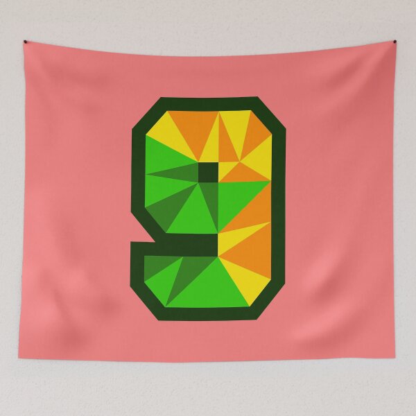 Item preview, My Type “9” Number in Citrus Theme designed and sold by Artwork by Daniel Adams.