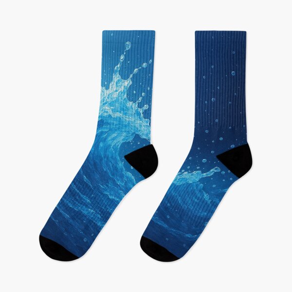 Item preview, Powerful wave in sea blue designed and sold by Sigtrix.