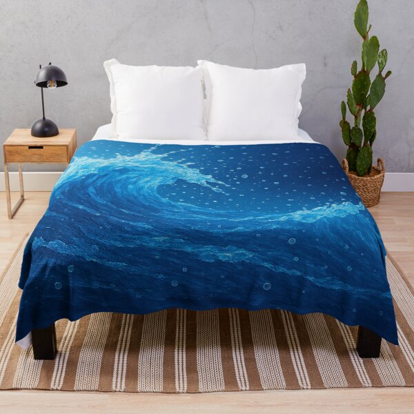 Item preview, Powerful wave in sea blue designed and sold by Sigtrix.