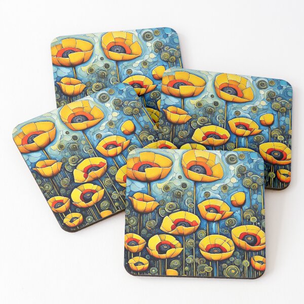 Item preview, Yellow Poppies 1 designed and sold by George Hutton Hunter.