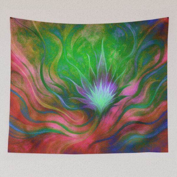 Item preview, Colorful abstract plant blossom designed and sold by Sigtrix.