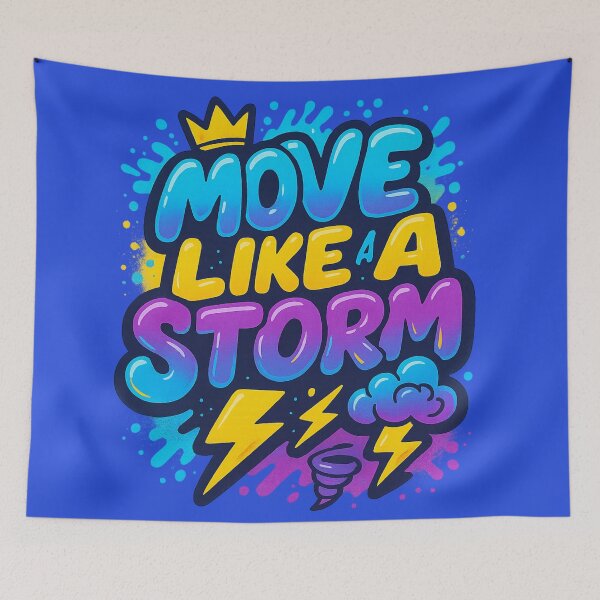 Item preview, Move Like a Storm Bubble designed and sold by RedHow.