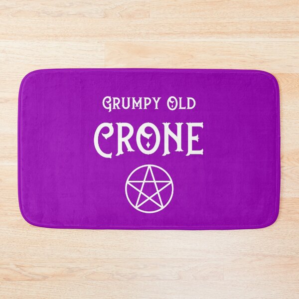 Item preview, Grumpy Old Crone with Pentacle Cheeky Witch® designed and sold by cheekywitch.