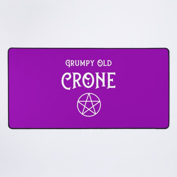 Item preview, Grumpy Old Crone with Pentacle Cheeky Witch® designed and sold by cheekywitch.