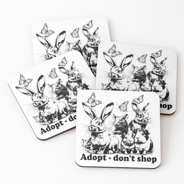 Item preview, Adopt don't shop designed and sold by MeerkatArt.