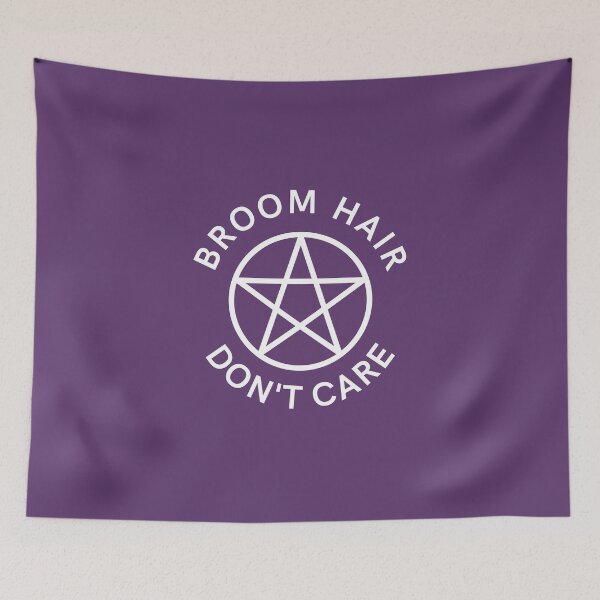 Item preview, Broom Hair Don't Care Funny Pagan Wiccan Cheeky Witch® designed and sold by cheekywitch.