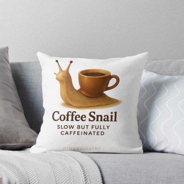 Item preview, “Realistic Coffee Snail – Slow but Fully Caffeinated | Unique Funny Coffee Mug Art” designed and sold by RouniBoutique.