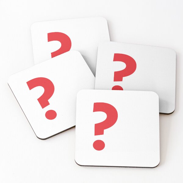 Item preview, Bold Red Question Mark – Minimalist Mystery Design designed and sold by Promoffy.