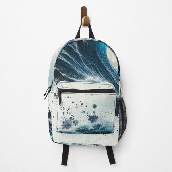 Item preview, Photo of ocean wave with ink splatter overlay designed and sold by ashokreddy343.