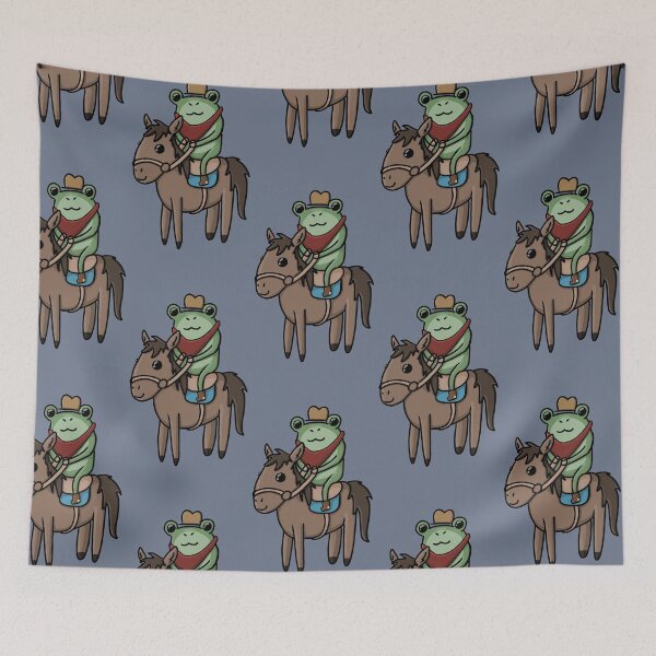 Item preview, Cowboy frog and horsie  designed and sold by Werewolf1343.