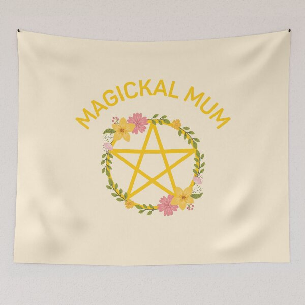 Item preview, Magickal Mum Midsummer Floral Pentacle Cheeky Witch® designed and sold by cheekywitch.