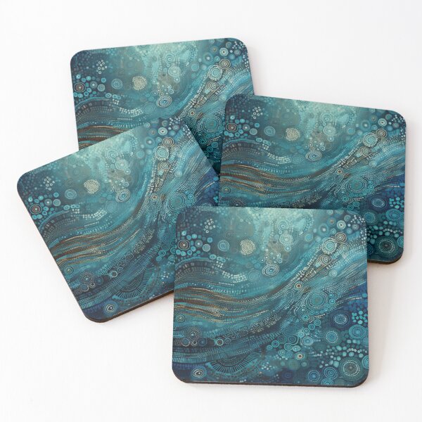 Item preview, Aboriginal Inspired Dot Art - With Oceanic Beauty designed and sold by GrinGalore.