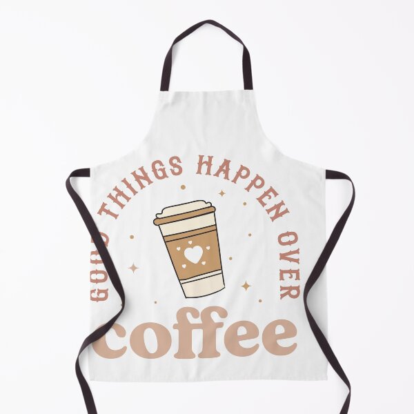 Item preview, Good Things Happen Over Coffee – Positive Coffee Lover Quote designed and sold by artcultreone.