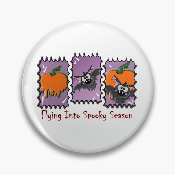 Item preview, Flying Into Spooky Season – Cute Halloween Bat & Pumpkin Design designed and sold by ForcePrint.