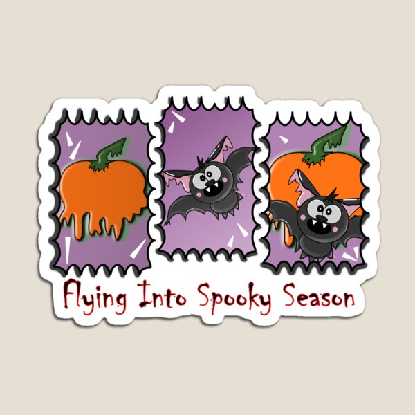 Item preview, Volando hacia la temporada espeluznante: adorable diseño de murciélago y calabaza de Halloween designed and sold by ForcePrint.