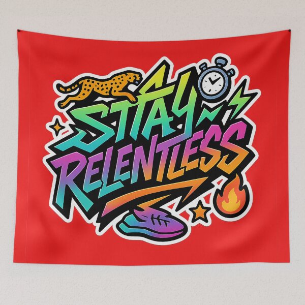 Item preview, Stay Relentless Speed Graffiti designed and sold by RedHow.