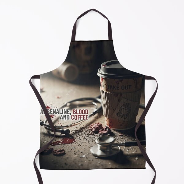Item preview, Adrenaline, Blood and Coffee designed and sold by ES Dark & Funny.