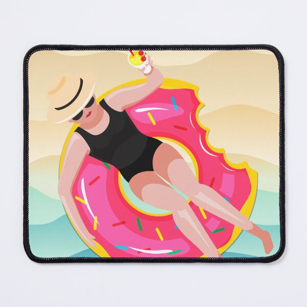 Item preview, bather in donut buoy designed and sold by C DECO C.