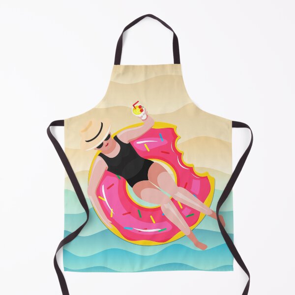 Item preview, bather in donut buoy designed and sold by C DECO C.