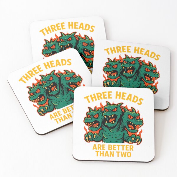 Item preview, Three Heads Are Better Than Two – Funny Monster Cartoon designed and sold by NatureStyle555.
