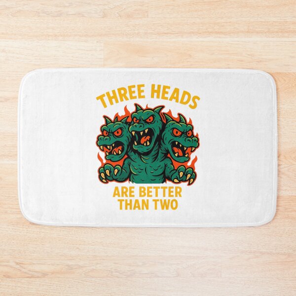 Item preview, Three Heads Are Better Than Two – Funny Monster Cartoon designed and sold by NatureStyle555.