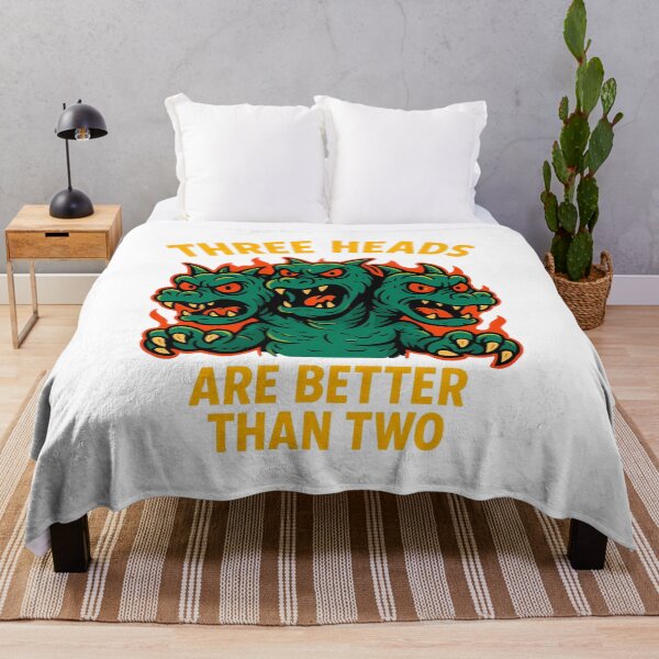 Item preview, Three Heads Are Better Than Two – Funny Monster Cartoon designed and sold by NatureStyle555.
